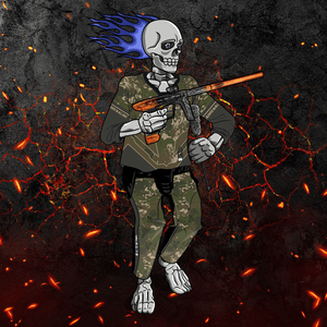 Adrenaline Skully NFT - Hellfire in Woods with Swab - Adrenaline